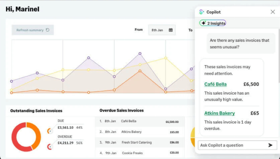 What are the Features in Sage Accounting?