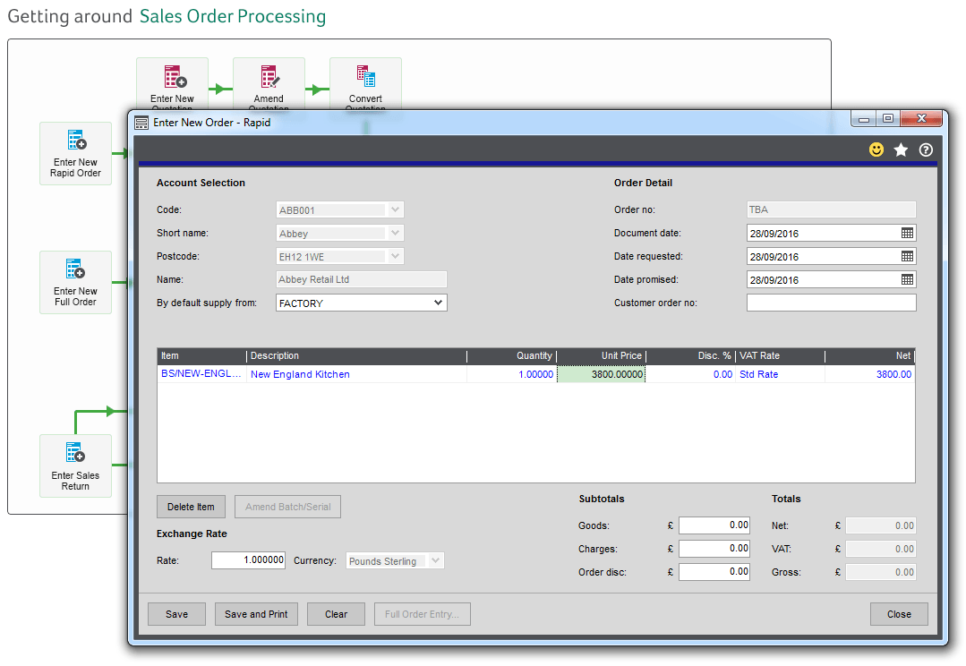 Sage 200 Process Maps