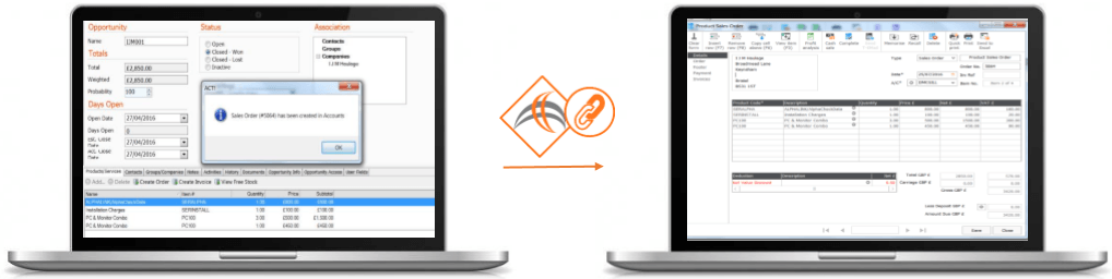 AlphaLink Act CRM and Sage 50 Link