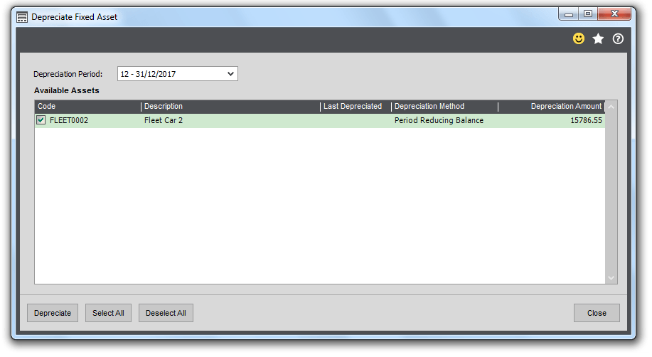 Sage 200 Fixed Assets