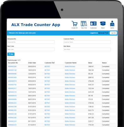 Sage Trade Counter application