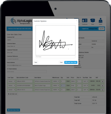 Sage 2000 Mobile Signature app